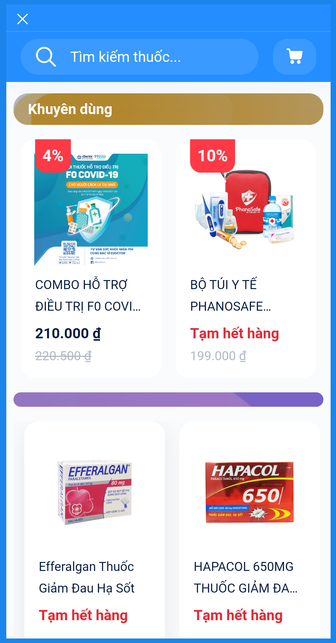 Tư vấn và khám sức khỏe trực tiếp tại nhà trên ứng dụng eDoctor