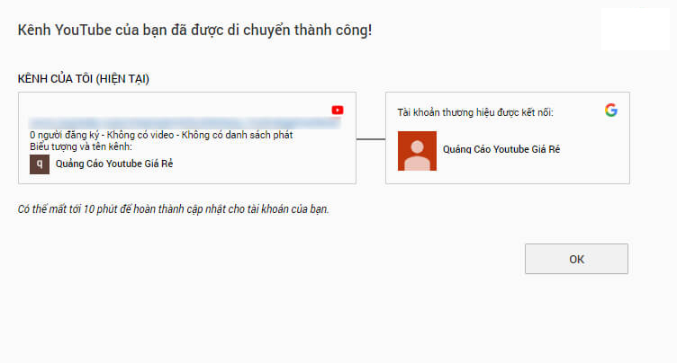 Cách Chuyển Kênh Youtube Sang Gmail Khác chi tiết đầy đủ nhất