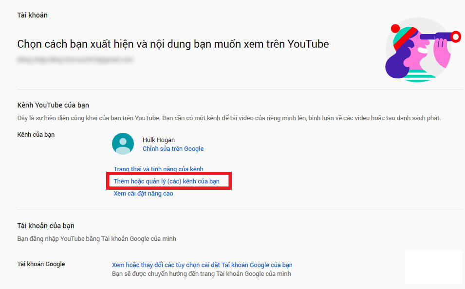 Cách Chuyển Kênh Youtube Sang Gmail Khác chi tiết đầy đủ nhất