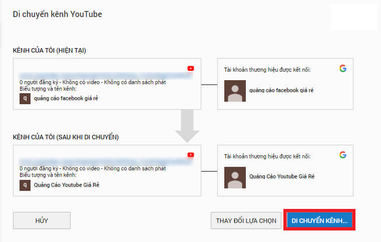 Cách Chuyển Kênh Youtube Sang Gmail Khác chi tiết đầy đủ nhất